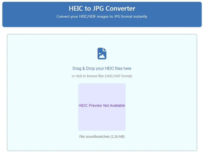 HEIC to JPG