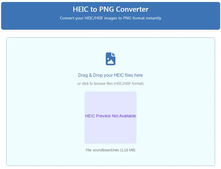 HEIC to PNG