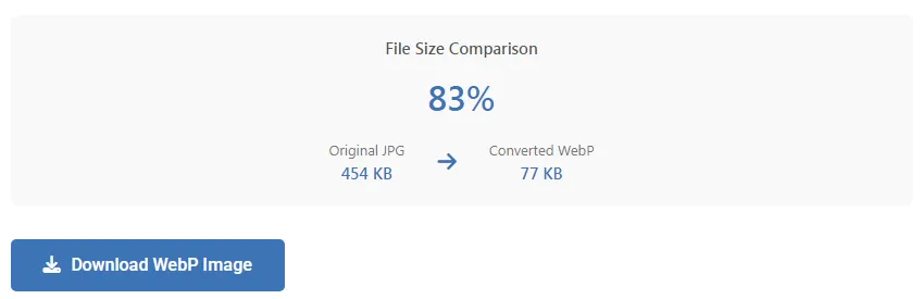 JPG to WebP